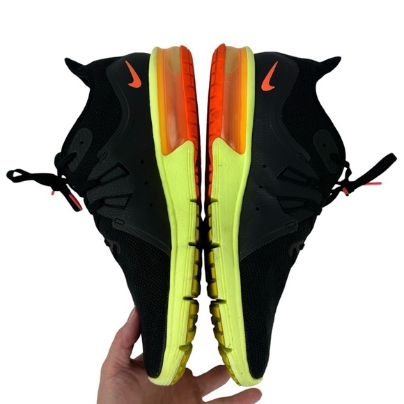Nike Air Max Sequent 3 Running Sneakers Shoes Black Orange Volt Mens Size 12 - Picture 7 of 14